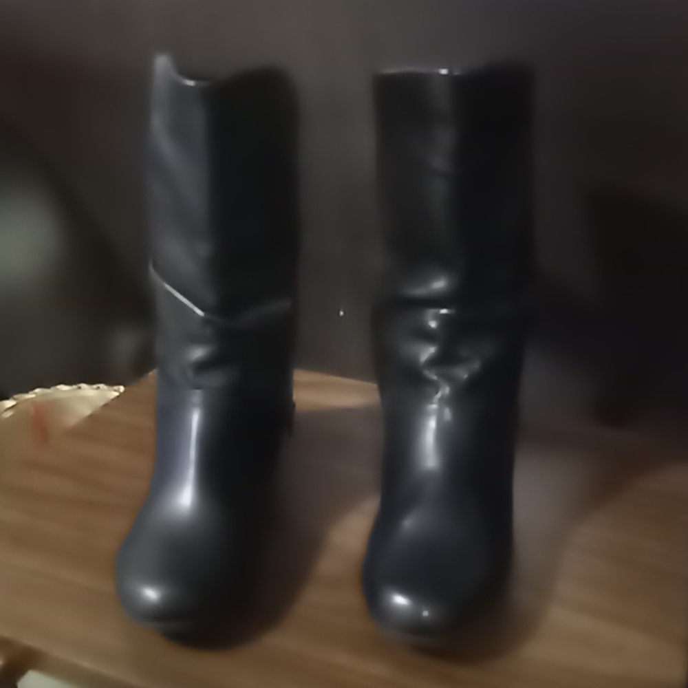 East 5th Mid-Calf Black Slouch Boots Booties Junction Sz 6